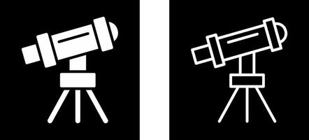 Telescope on Stand Vector Icon