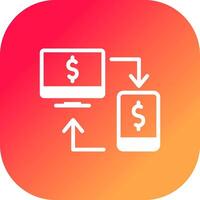 Online Transfer Creative Icon Design vector
