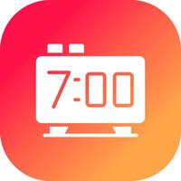 Alarm Clock Creative Icon Design vector