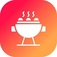 Grill Creative Icon Design vector