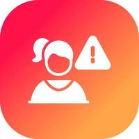 Cautious Creative Icon Design vector