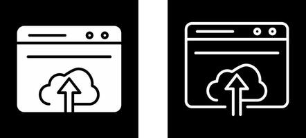 Upload Web Vector Icon