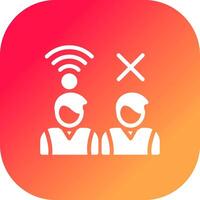 Digital Divide Creative Icon Design vector