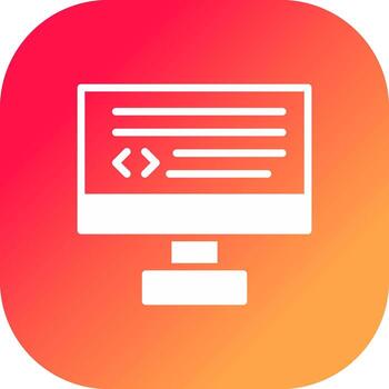 diseño de icono creativo de codificación vector