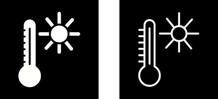 icono de vector de temperatura