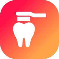 diseño de icono creativo de cepillo de dientes vector