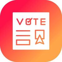 Vote Creative Icon Design vector