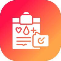 diseño de icono creativo de registro médico vector