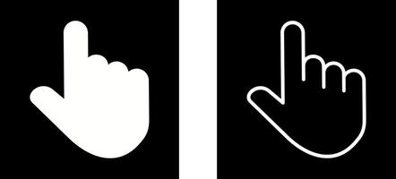 Raised Finger Vector Icon