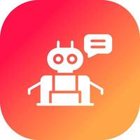 Chatbot Creative Icon Design vector