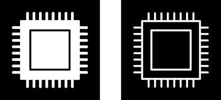 icono de vector de cpu