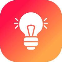 Light Bulb Creative Icon Design vector