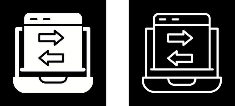 Data Transfer Vector Icon