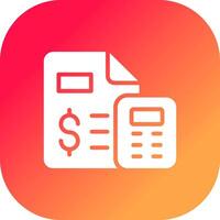 Budgeting Creative Icon Design vector