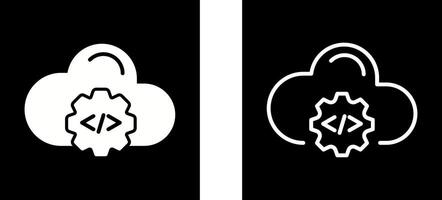 Cloud Coding Vector Icon