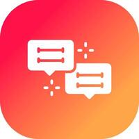 Conversation Creative Icon Design vector