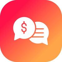 Business Dialog Creative Icon Design vector