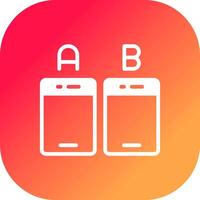 Ab Testing Creative Icon Design vector