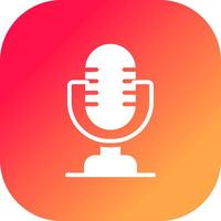 Microphone Creative Icon Design vector