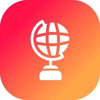 Globe Stand Creative Icon Design vector