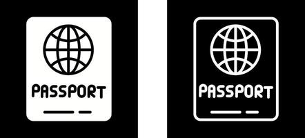 icono de vector de pasaporte