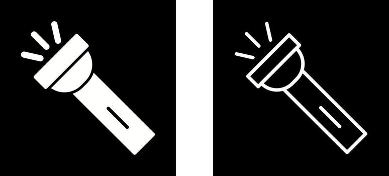 icono de vector de linterna