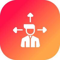 Outsource Management Creative Icon Design vector