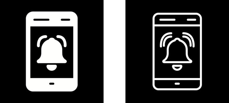 icono de vector de notificación