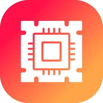 diseño de icono creativo del procesador vector