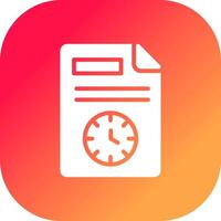 Schedule Creative Icon Design vector