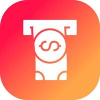 Withdrawal Creative Icon Design vector