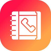 Phonebook Creative Icon Design vector