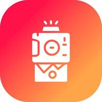 Instant Camera Creative Icon Design vector