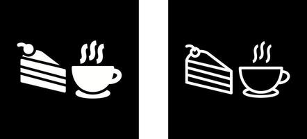 icono de vector de café servido