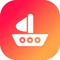 Boat Creative Icon Design vector