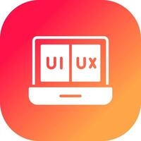 ui ux creativo icono diseño vector