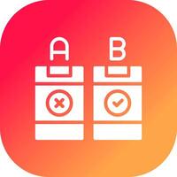 AB Testing Creative Icon Design vector