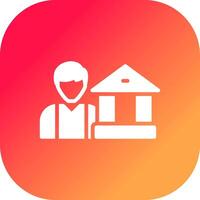 Agent Banking Creative Icon Design vector