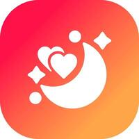 Honeymoon Creative Icon Design vector
