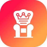 Throne Creative Icon Design vector