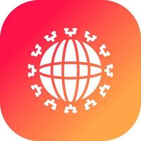 Global Network Creative Icon Design vector