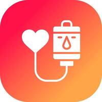 Blood Donation Creative Icon Design vector
