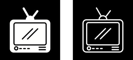 icono de vector de transmisión de televisión