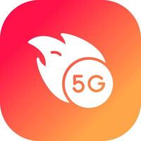 5G Creative Icon Design vector