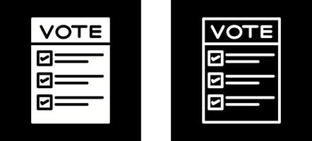 Ballot Paper Vector Icon