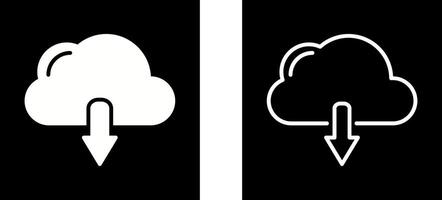 Cloud Download Vector Icon