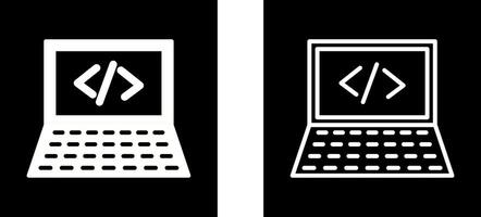 Writing Laptop Vector Icon