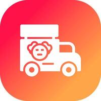 Circus Van Creative Icon Design vector