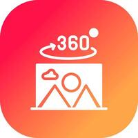 360 Degree Photo Creative Icon Design vector