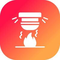 Fire Alarm Creative Icon Design vector